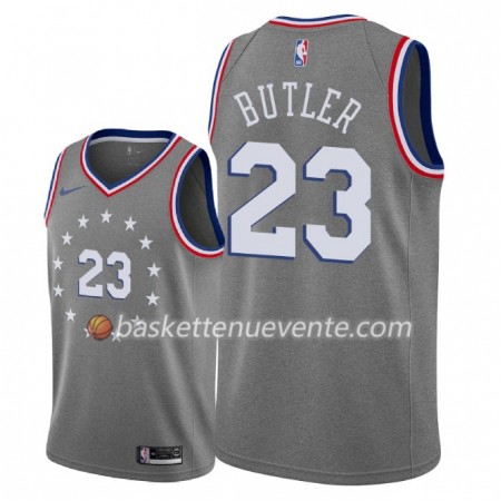Maillot Basket Philadelphia 76ers Jimmy Butler 23 2018-19 Nike City Edition Gris Swingman - Homme